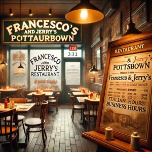 Francesco and Jerry's Pottstown business hours 