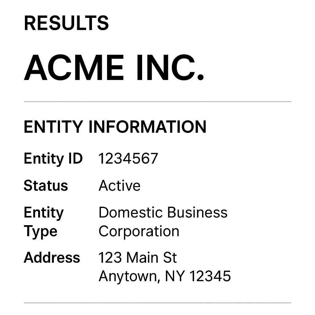 Tennessee Business Entity Search