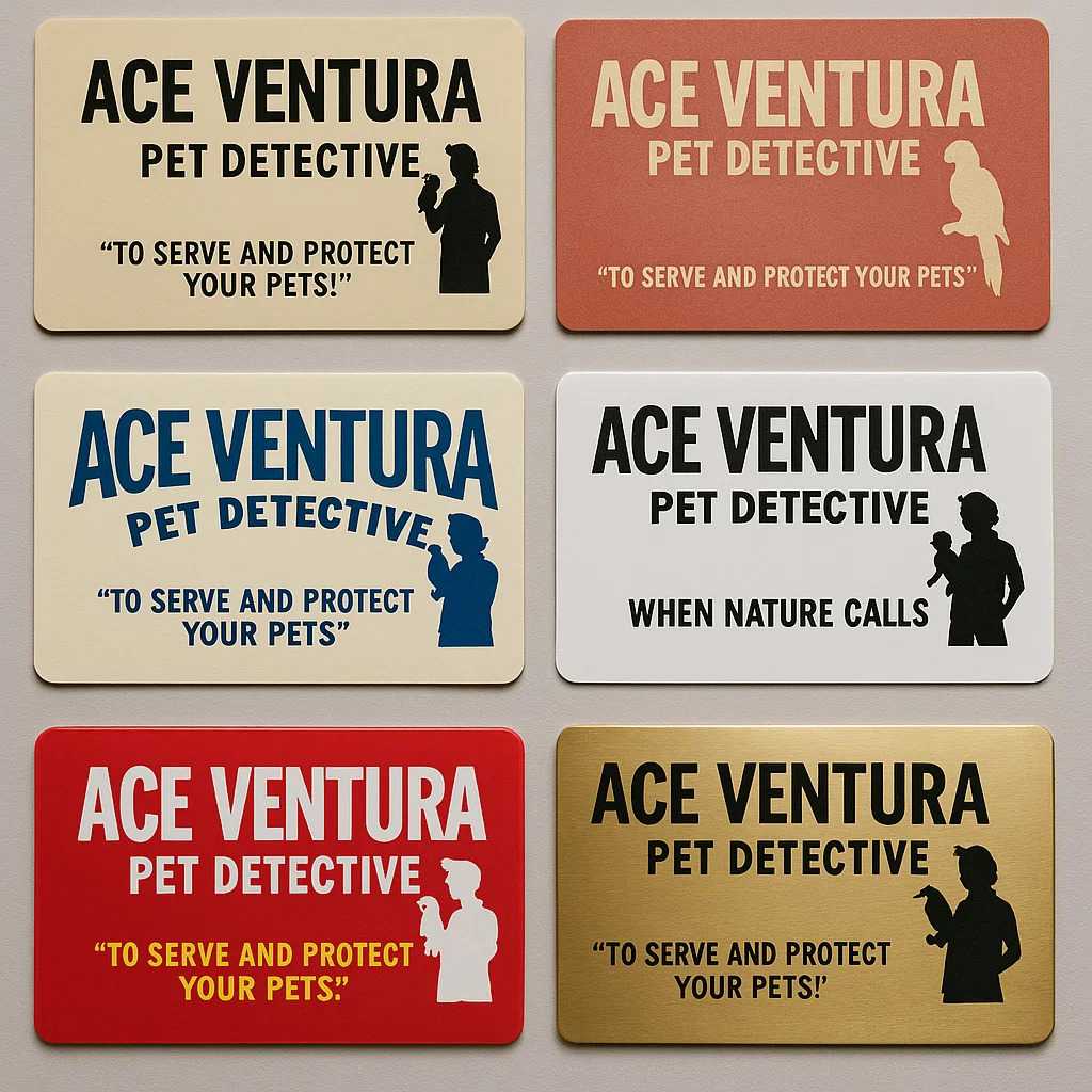 Ace Ventura Business Card