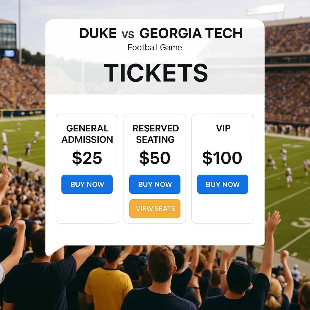 Duke vs Georgia Tech Tickets