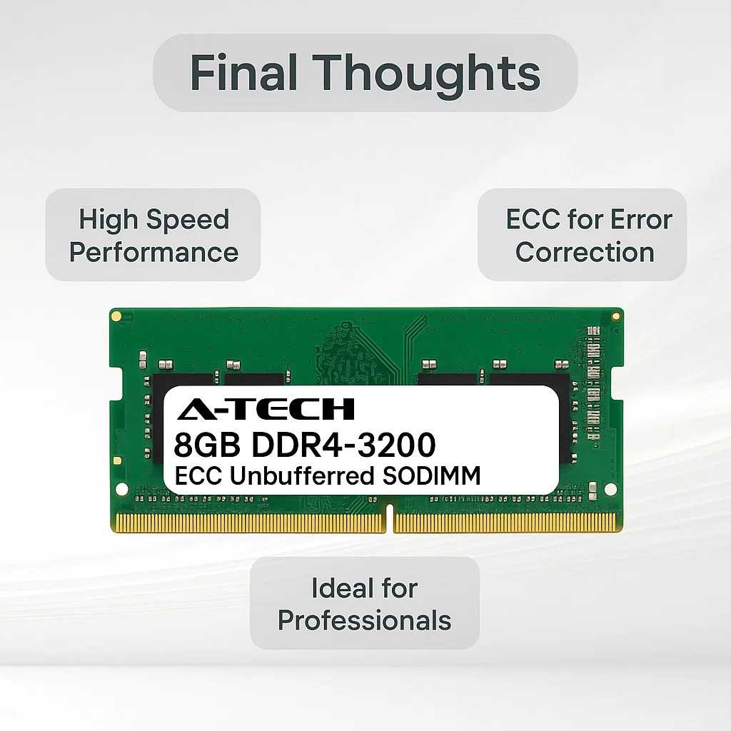 A-Tech 8GB DDR4-3200 ECC Unbuffered SODIMM