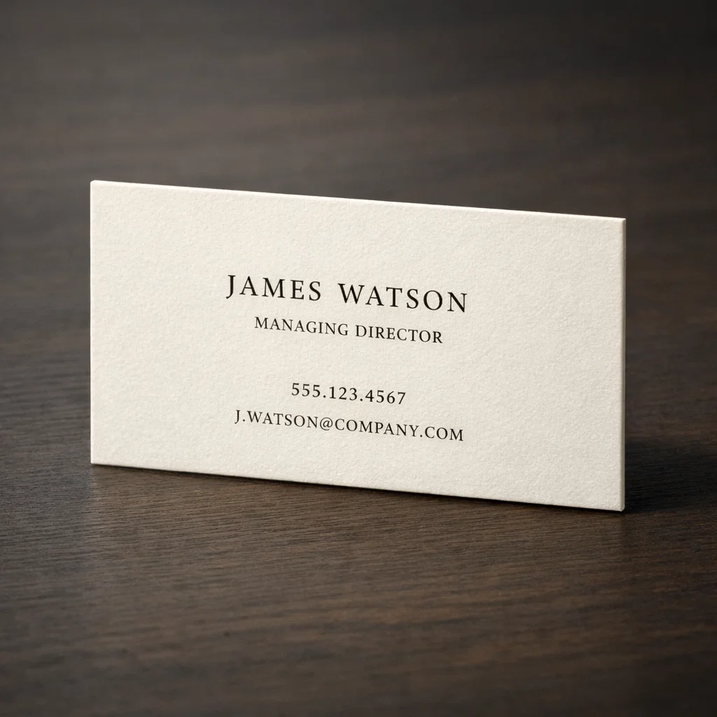 american psycho business cards minimalist off white design