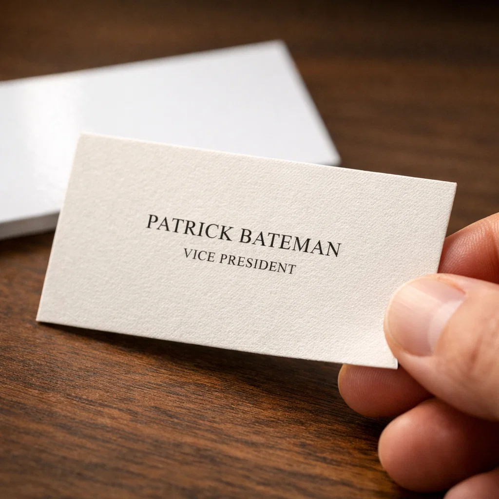 american psycho business card​