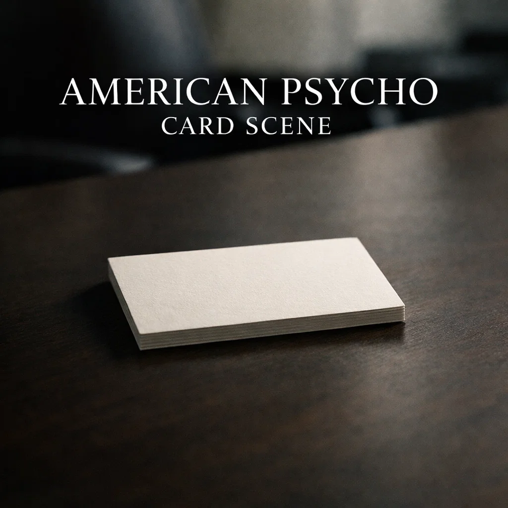 american psycho card scene