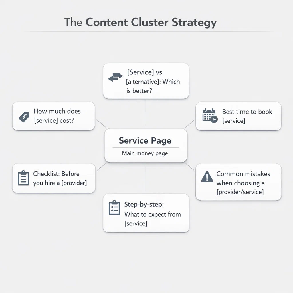SEO content cluster for small business